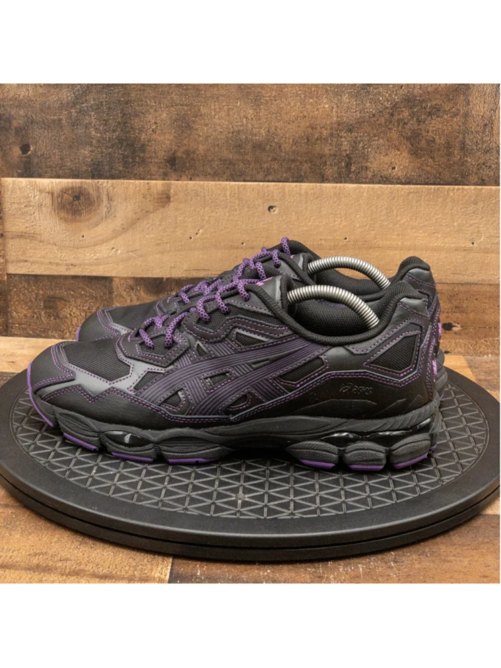 ASICS X NEEDLES GEL NYC BLACK PURPLE 1201B008-001 MENS RUNNING SHOES SIZE 9